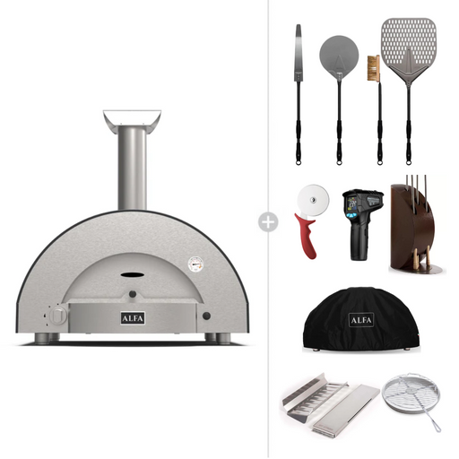 Alfa Forni Classico 2 Pizze Wood or Gas Pizza Oven Ultimate Bundle (No Stand) | The Pizza Oven Store